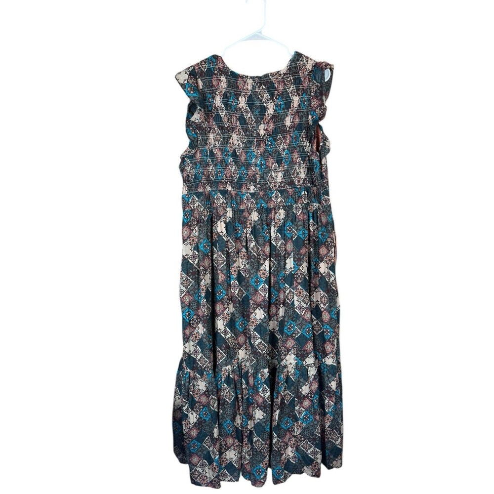 Anthropologie Peregrine Midi dress 1X patchwork - Picture 4 of 10